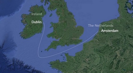 Dublin Amsterdam Route Map