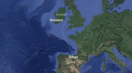 Rosslaire Bilbao Route Map