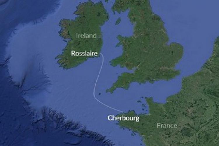 Rosslaire Cherbourg Route Map