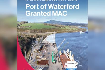 Port of Waterford is Granted Maritime Area Consent 